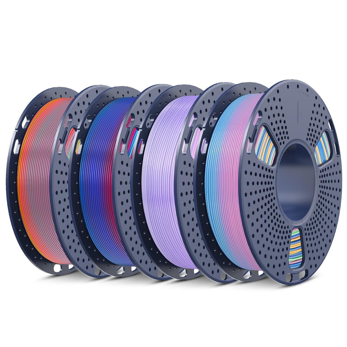 SUNLU 16 Color PLA Filament Bundle Multicolor, PLA 3D Printer Filament 1.75mm, Individually Vacuum Packed, 0.25kg per Spool, 4kg in Total, 16 Pack. (4 Transparent Color and 12 Regular Solid Color)