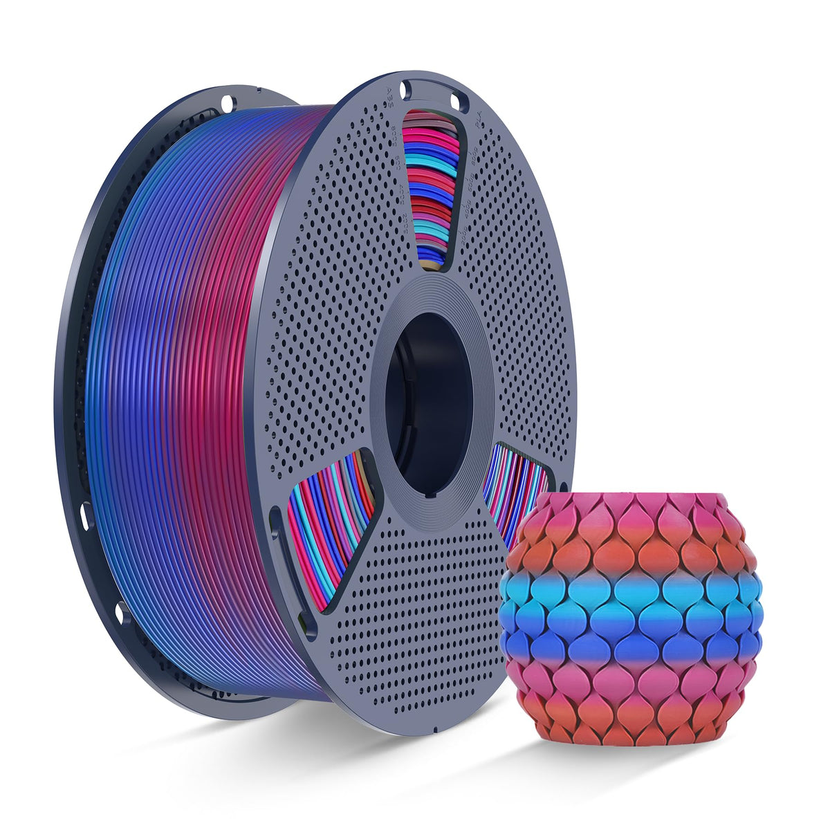SUNLU 16 Color PLA Filament Bundle Multicolor, PLA 3D Printer Filament 1.75mm, Individually Vacuum Packed, 0.25kg per Spool, 4kg in Total, 16 Pack. (4 Transparent Color and 12 Regular Solid Color)