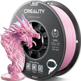 Official Creality PETG 3D Printer Filament 1.75mm 4KG (8.8lbs), High Precision, Strong Toughness, Odorless, Better Flow, Moistureproof 3D Printing CR PETG Filament, Black+White+Grey+Clear