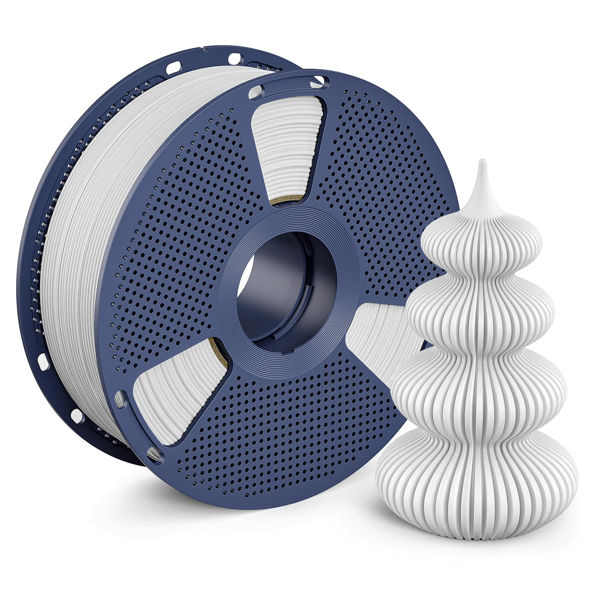 Matte PLA Filament 1.75mm, 4kg(8.8lbs) SUNLU 3D Printer Filament, Matte Surface Texture, No Clogging, Less Brittle, Black+White+Klein Blue+Olive Green