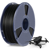 SUNLU 3D Printer Filament Bundle PLA Filament 1.75mm, Individually Vacuum Packed, 0.25kg per Spool, 2kg in Total, 8 Pack, Black+Bone White+Grey+Brown+Red+Blue+Olive Green+Wood
