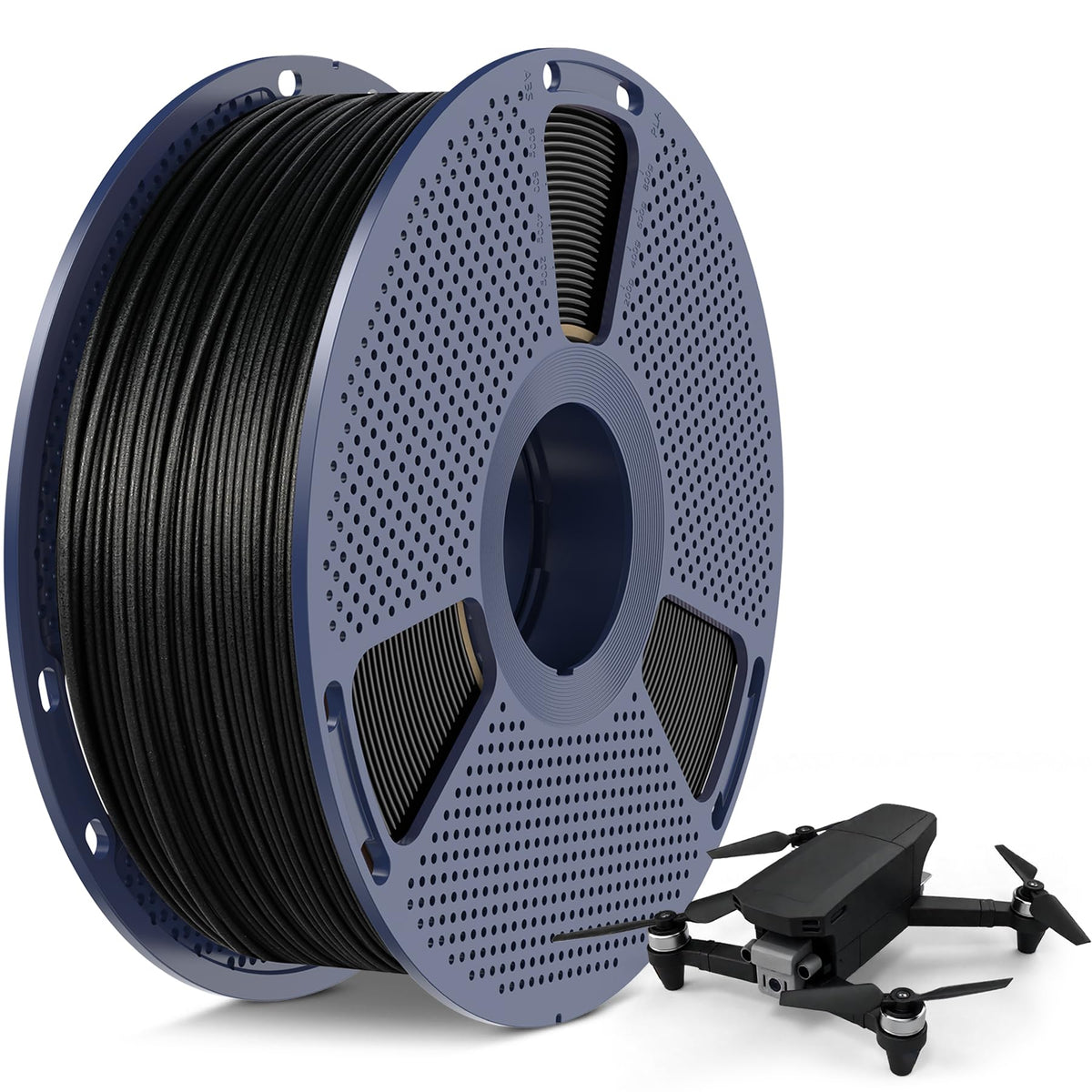 SUNLU 3D Printer Filament Bundle PLA Filament 1.75mm, Individually Vacuum Packed, 0.25kg per Spool, 2kg in Total, 8 Pack, Black+Bone White+Grey+Brown+Red+Blue+Olive Green+Wood