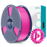 SUNLU PLA+2.0 3D Printer Filament Bundle, 4KG Upgrade PLA+ Filament 1.75mm, Tougher and Stronger, Dimensional Accuracy +/-0.02mm, 1KG per Spool, 4 Packs, 4KG Total, Black+White+Klein Blue+Red