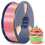 SUNLU 16 Color PLA Filament Bundle Multicolor, PLA 3D Printer Filament 1.75mm, Individually Vacuum Packed, 0.25kg per Spool, 4kg in Total, 16 Pack. (4 Transparent Color and 12 Regular Solid Color)