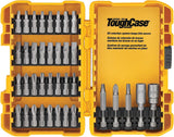 DEWALT Screwdriver Bit Set, 100 Pc Impact Driver Bit Set with Drill Bits, Magnetic Holder and Nut Drivers, FlexTorq Impact Ready, ToughCase Included (DWA2FTS100)