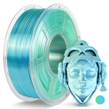 JAYO 3D Printer Filament Bundle, PLA Silk Filament Bundle Multicolor, Shiny Silk PLA Filament 1.75mm, Fast Color Change Rainbow, 250g Spool, 8 Rolls, 2kg in Total