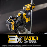 DEWALT IMPACT CONNECT Nut Runner Attachment for Impact Driver, Tool for MEP Mechanical, Electrical, or Plumbing Jobs (DWANRRIR)