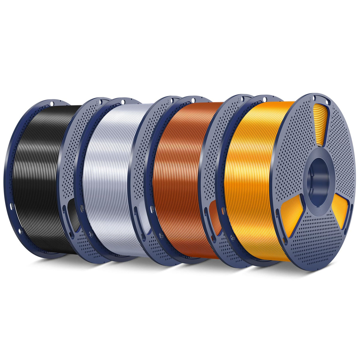 SUNLU 16 Color PLA Filament Bundle Multicolor, PLA 3D Printer Filament 1.75mm, Individually Vacuum Packed, 0.25kg per Spool, 4kg in Total, 16 Pack. (4 Transparent Color and 12 Regular Solid Color)