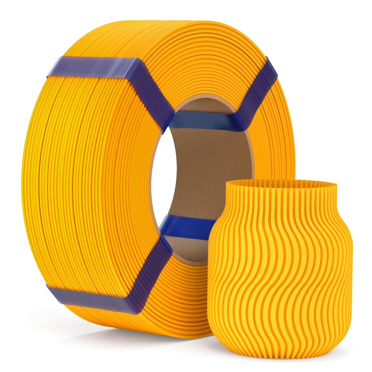 ELEGOO PLA Basic Refill Filament 1.75mm Bundle 4KG, 3D Printer Filament No Spool for Reusable Spool Refilling Dimensional Accuracy +/- 0.02mm, 4pcs 1kg Spool(2.2lbs) Black, White, Red, Cobalt Blue