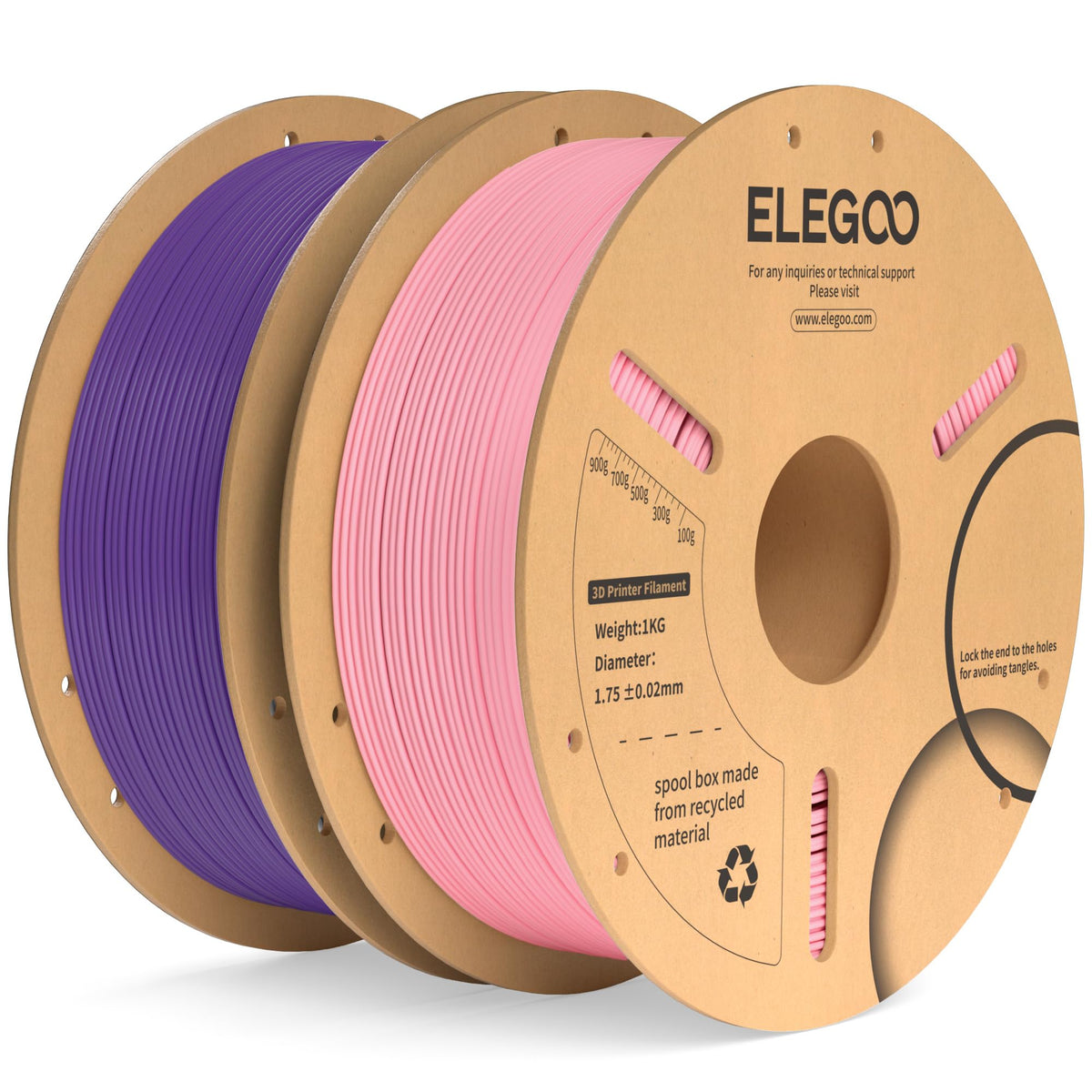 ELEGOO 250g PLA Plus Filament Bundle 1.75mm, 8 Colors 3D Printer Filaments Dimensional Accuracy +/- 0.02mm, 8 Pack 250g Spool, Black/White/Red/Dark Blue/Orange/Yellow/Sky Blue/Sea Green