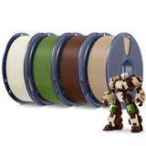 SUNLU 3D Printer Filament Bundle, PLA Plus Filament 10KG 1.75mm, Neatly Wound Filament for Most 3D Printer, 10 Colors, 1kg Spool, Black+White+Grey+Green+Blue+Grassgreen+Bluegrey+Pureyellow+Red+Orange