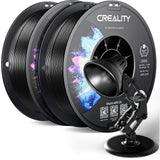 Official Creality PETG 3D Printer Filament 1.75mm 4KG (8.8lbs), High Precision, Strong Toughness, Odorless, Better Flow, Moistureproof 3D Printing CR PETG Filament, Black+White+Grey+Clear