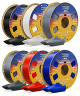 OVERTURE 4KG Bundle PETG 3D Printer Filament 1.75mm, Neatly Wound Durable PETG 4 Pack 1kg(2.2lbs), Strong Toughness Filament, Dimensional Accuracy +/- 0.02mm, Fit Most FDM Printers (Black (4-Pack)