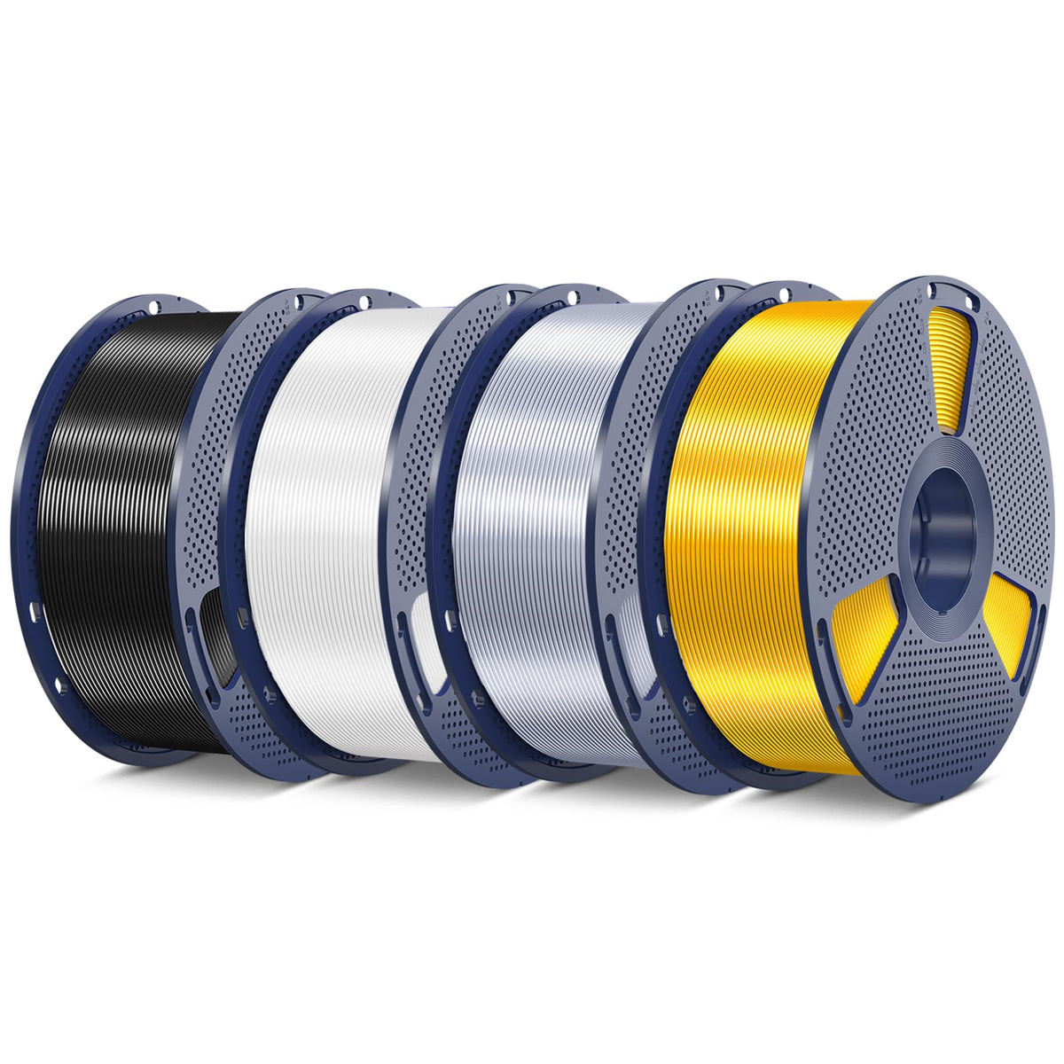 SUNLU 16 Color PLA Filament Bundle Multicolor, PLA 3D Printer Filament 1.75mm, Individually Vacuum Packed, 0.25kg per Spool, 4kg in Total, 16 Pack. (4 Transparent Color and 12 Regular Solid Color)