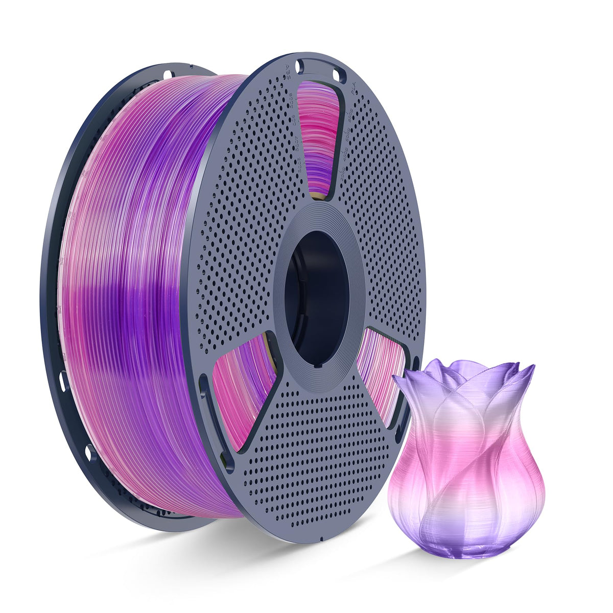 SUNLU 16 Color PLA Filament Bundle Multicolor, PLA 3D Printer Filament 1.75mm, Individually Vacuum Packed, 0.25kg per Spool, 4kg in Total, 16 Pack. (4 Transparent Color and 12 Regular Solid Color)