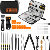 59pcs 3D Printer Tools Kit with Hard Case, 3D Printer Accessories incl Deburring Tool, Digital Caliper, Hygrometer, Nozzle Clog Poke, Pilers, Flush Cutter, for Bambu Lab, Ender 3, FDM/SLA Printers etc