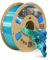 OVERTURE Silk PLA Filament Bundle, Clog-Free Shiny, Metallic Shine 3D Printer Filament, 1kg Spool * 4 Rolls(Silk Gold+Silk Silver+Silk Coppe+Silk Blue-Silver)