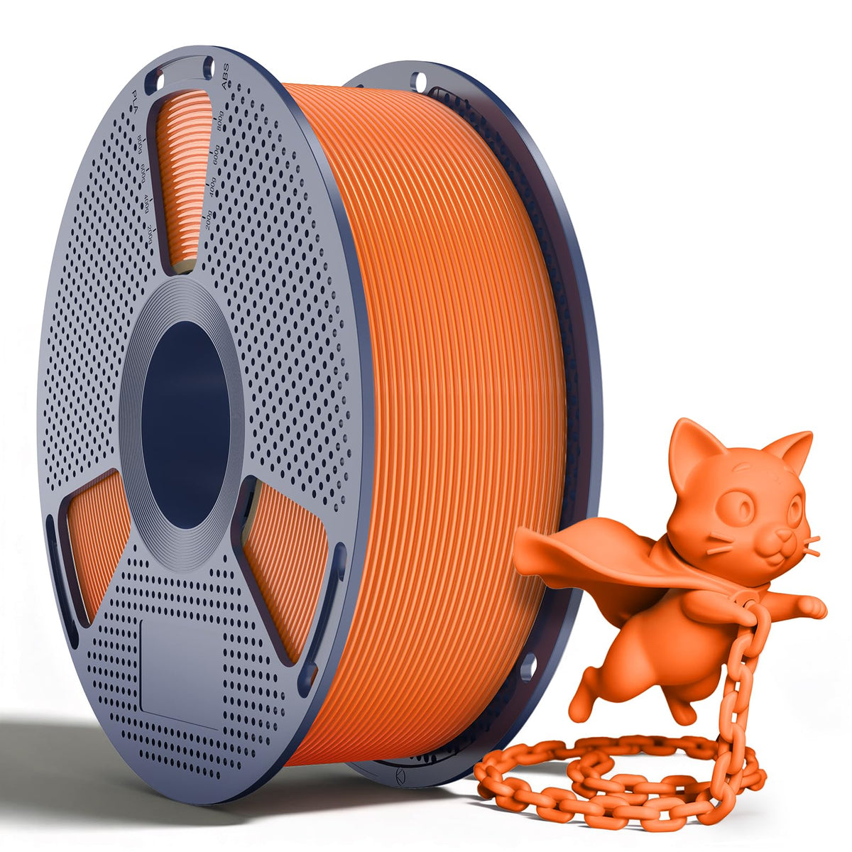 250g PLA Filament 1.75mm Bundle, SUNLU 3D Printer Filament Neatly Wound, Individually Vacuum Packed, 250g Spool, 8 Rolls, White+Red+Orange+Yellow+Green+Blue+Cyan+Purple
