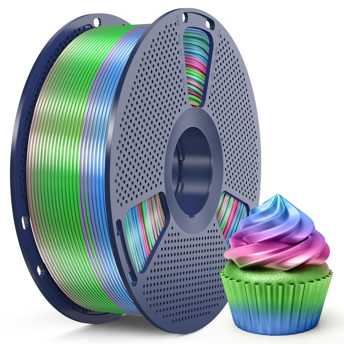 SUNLU 16 Color PLA Filament Bundle Multicolor, PLA 3D Printer Filament 1.75mm, Individually Vacuum Packed, 0.25kg per Spool, 4kg in Total, 16 Pack. (4 Transparent Color and 12 Regular Solid Color)