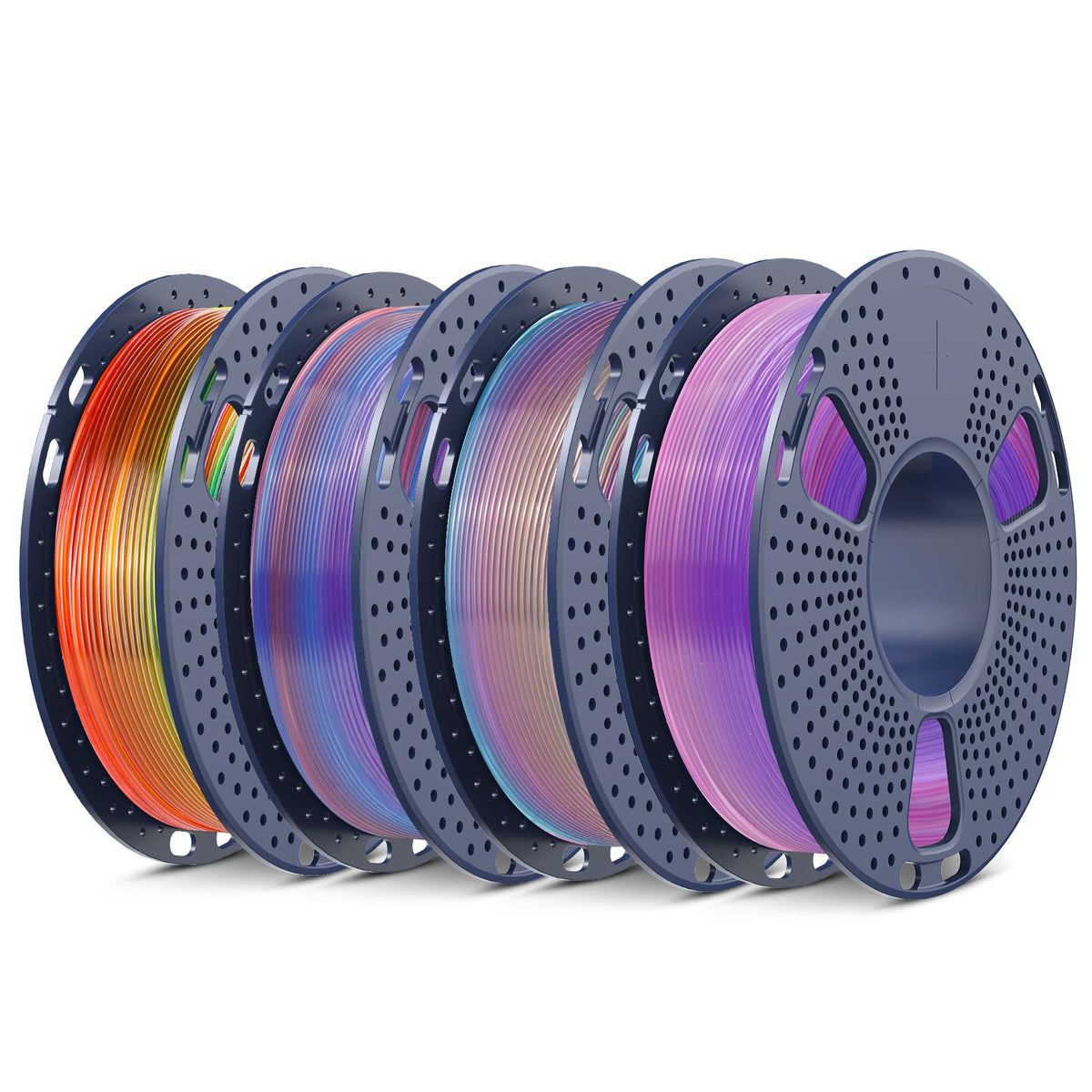 SUNLU 16 Color PLA Filament Bundle Multicolor, PLA 3D Printer Filament 1.75mm, Individually Vacuum Packed, 0.25kg per Spool, 4kg in Total, 16 Pack. (4 Transparent Color and 12 Regular Solid Color)
