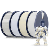 SUNLU 3D Printer Filament 10kg Bundle, Neatly Wound PLA Filament 1.75mm ±0.02mm, Individually Vacuum-Sealed,1kg per Spool, 10 Pack, (5 spools of Black and 5 spools of White)