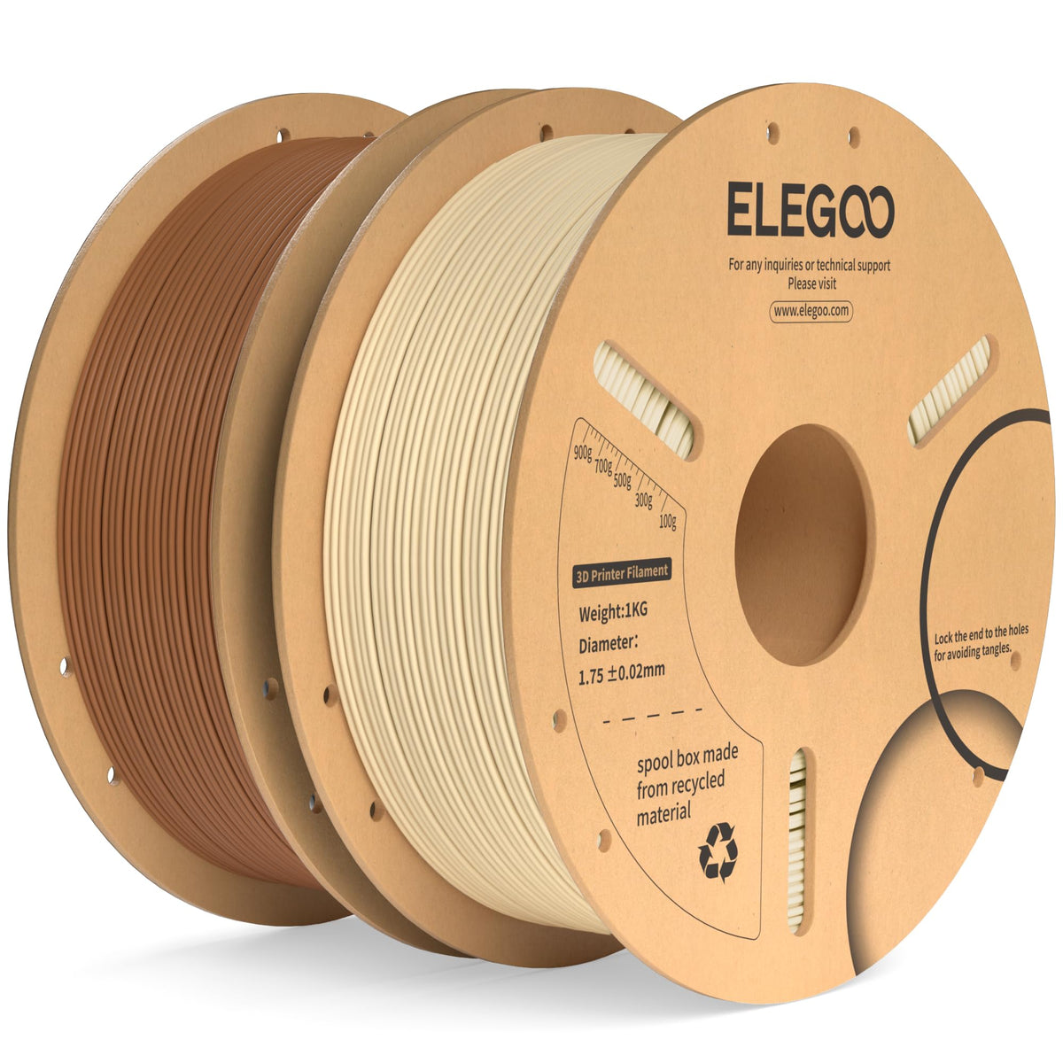 ELEGOO 250g PLA Plus Filament Bundle 1.75mm, 8 Colors 3D Printer Filaments Dimensional Accuracy +/- 0.02mm, 8 Pack 250g Spool, Black/White/Red/Dark Blue/Orange/Yellow/Sky Blue/Sea Green