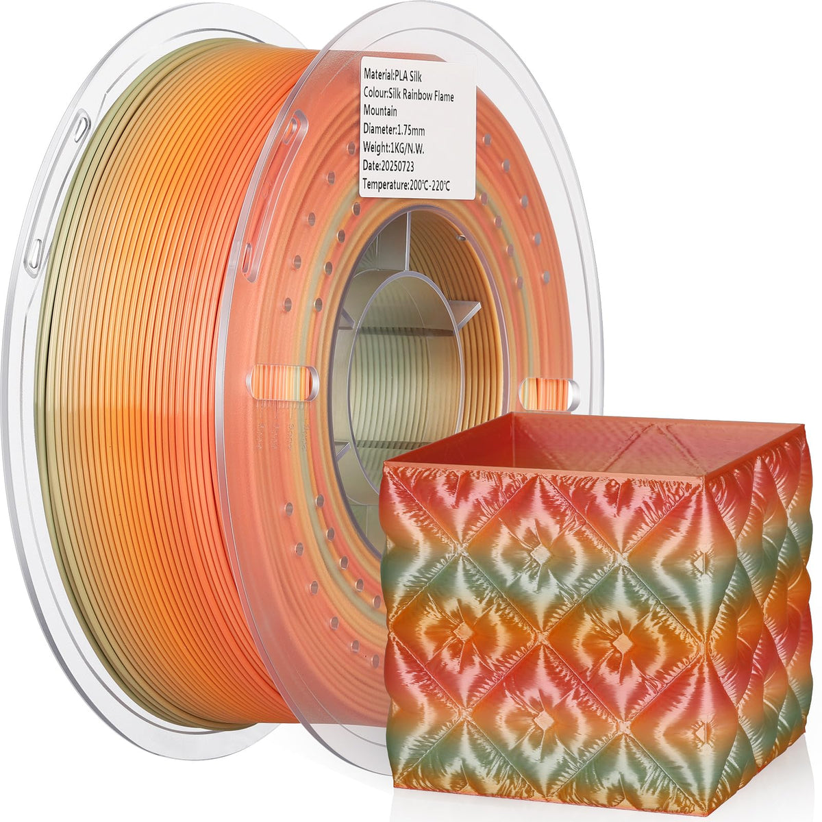 LANDU Filament Dryer 3D Printer Filament Dry Box,2 Spools Double Fast Heating Upgraded Filament Dehydrator Keeping Filaments Dry for 1.75mm/2.85mm One-Key Set for PLA PETG ABS TPU