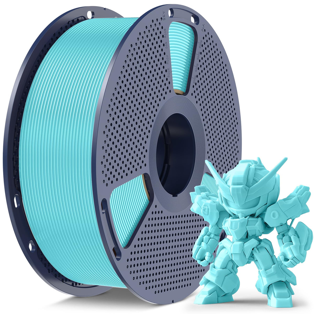 SUNLU 250G PLA Meta Filament Bundle, Fast Printing Meta PLA 3D Printer Filament 1.75mm, 250G, Total 8 Rolls Black+White+Grey+Sky Blue+Mint Green+Cherry Red+Sakura Pink+Lemon Yellow