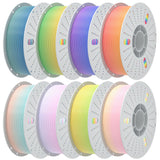 PINBALL Silk Rainbow PLA 3D Printer Filament 1.75mm Shiny Multi-Color Changing Filament 3D Printing PLA Filament Dimensional Accuracy +/- 0.02mm 500g*4 Silk Rainbow