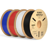ELEGOO Rapid PLA Plus Filament 1.75mm Black 4KG, PLA+ 3D Printer Filament for 30-600 mm/s High Speed Printing, Dimensional Accuracy +/- 0.02 mm, 4 Pack 1kg Spool(2.2lbs)