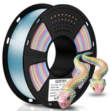 GEEETECH 6KG 3D Printer Filament Bundle - Black PLA Filament 1.75mm ±0.02mm (6 Spools, 1KG Each) - High Precision, Low Warping, 3D Printing Filament Fits Most FDM 3D Printers