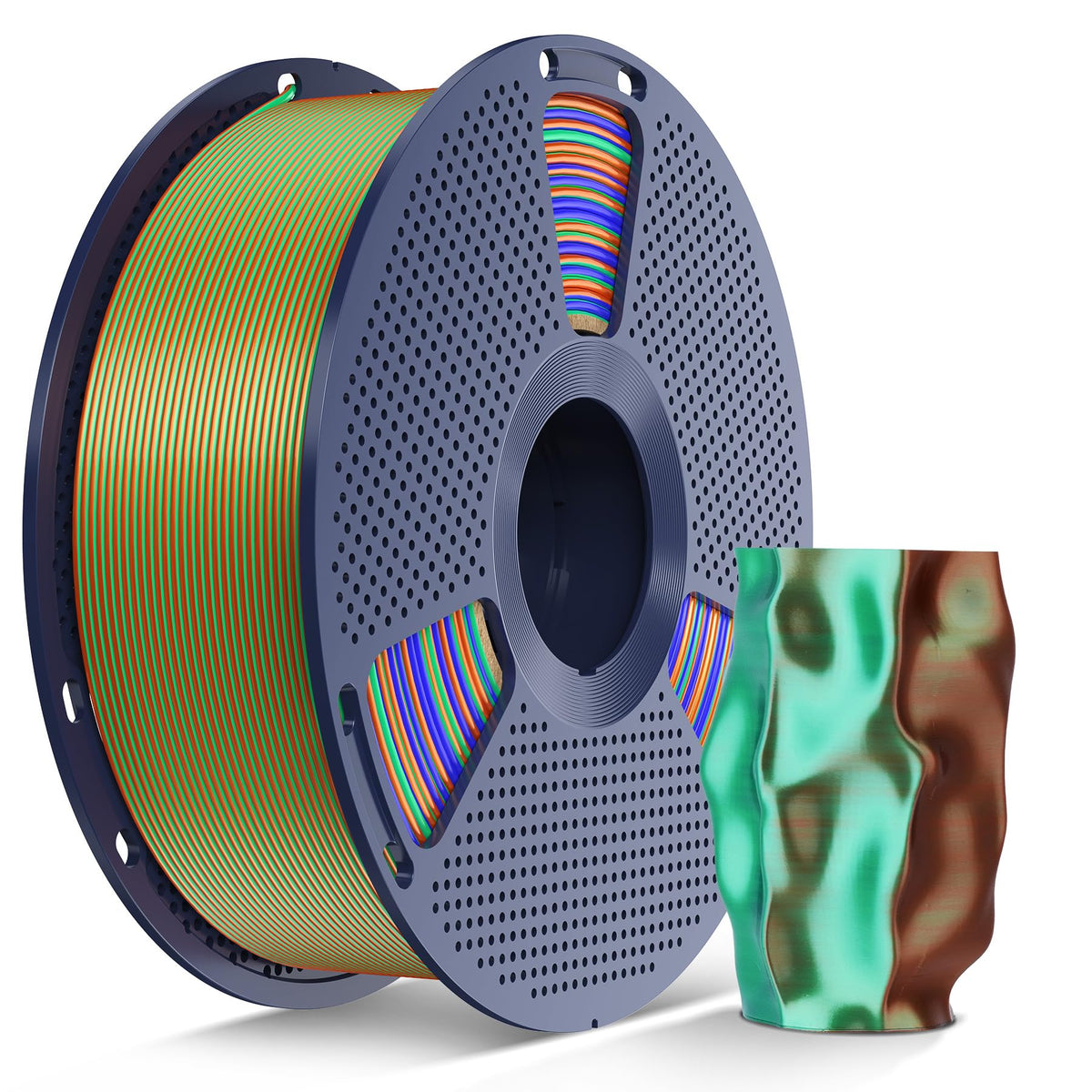 SUNLU 16 Color PLA Filament Bundle Multicolor, PLA 3D Printer Filament 1.75mm, Individually Vacuum Packed, 0.25kg per Spool, 4kg in Total, 16 Pack. (4 Transparent Color and 12 Regular Solid Color)