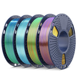 SUNLU 16 Color PLA Filament Bundle Multicolor, PLA 3D Printer Filament 1.75mm, Individually Vacuum Packed, 0.25kg per Spool, 4kg in Total, 16 Pack. (4 Transparent Color and 12 Regular Solid Color)