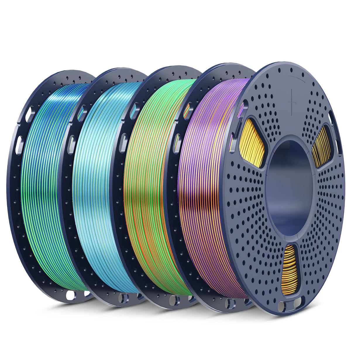SUNLU 16 Color PLA Filament Bundle Multicolor, PLA 3D Printer Filament 1.75mm, Individually Vacuum Packed, 0.25kg per Spool, 4kg in Total, 16 Pack. (4 Transparent Color and 12 Regular Solid Color)