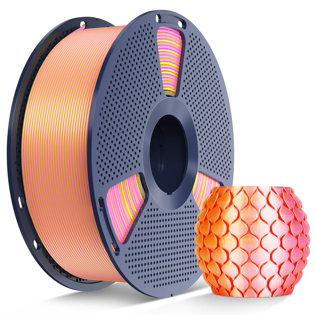 SUNLU 16 Color PLA Filament Bundle Multicolor, PLA 3D Printer Filament 1.75mm, Individually Vacuum Packed, 0.25kg per Spool, 4kg in Total, 16 Pack. (4 Transparent Color and 12 Regular Solid Color)