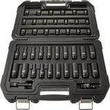 DEWALT Impact Socket Set, Combination, SAE/MM, 3/8-Inch Drive, 42-Piece (DWMT19248)