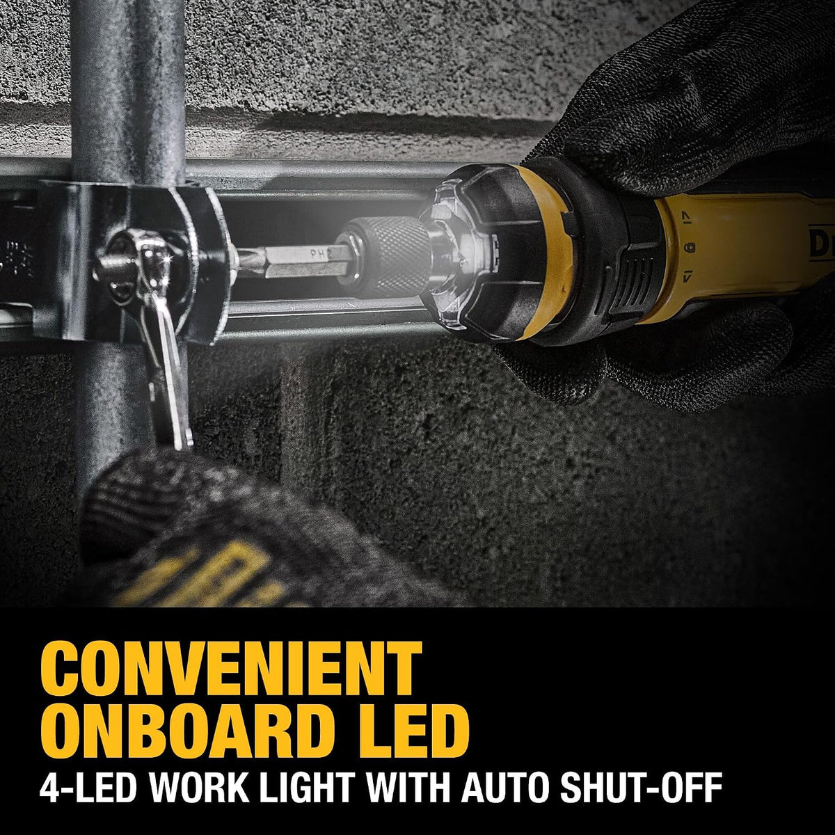 DEWALT Cordless Screwdriver, 4V USB Rechargeable Electric Screwdriver with 12 pcs Screwdriver Bit Set, LED Light, FLEXDRIVE Control, Compact, Ergonomic (DWHT66719)