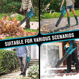 HEINPRO Cordless Leaf Blower Up to 500CFM Compatible with Makita 18V Battery (Tool Only), Electric Leaf Blower Cordless with 5 Speed Modes, Handheld Battery Powered Leaf Blowers for Lawn Care