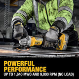 DEWALT 20V MAX* XR Brushless Cordless 4-1/2 in. - 5 in. Variable Speed Paddle Switch Grinder (Tool Only) (DCG410VSB)