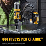 DEWALT 20V MAX XR Cordless Rivet Tool, 3/16", Battery and Charger Included (DCF403D1)