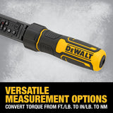 DEWALT Digital Torque Wrench, 1/2 inch Drive, 50-250 FT-LB, with Storage Case (DWMT17060)