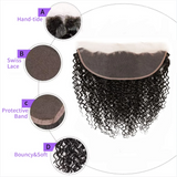 Curly 13x4 Lace Frontal Closure Body Wave Frontal Transparent Lace