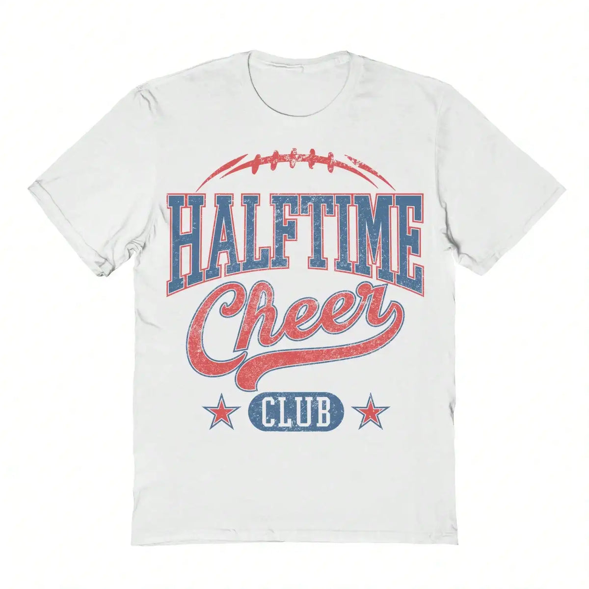 Nearly There Halftime Cheer Club Graphic White Unisex Short-Sleeve T-Shirt