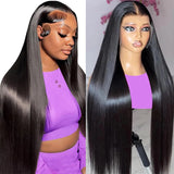 100% Malaysia Human Hair 13x6 Bone Straight Lace Front Human Hair Wigs