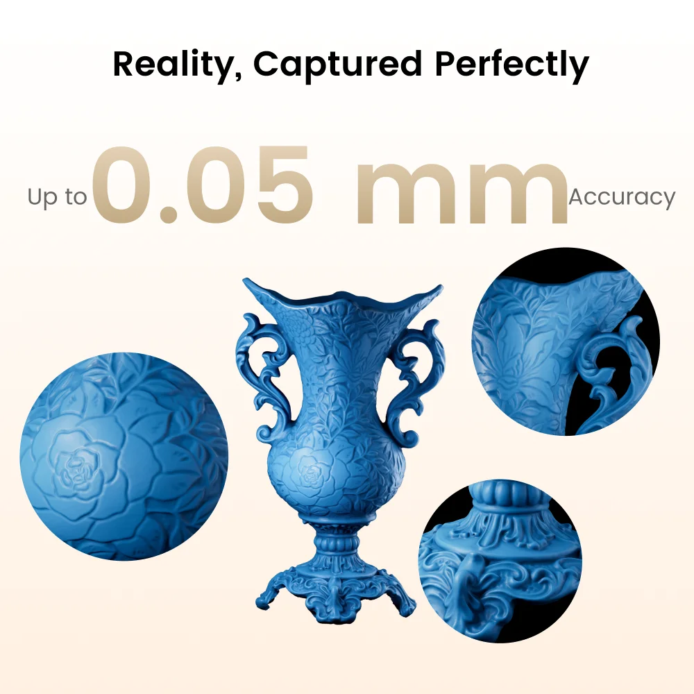 Revopoint INSPIRE 2 3D Scanner For 3D Printer 0.05mm30fps Outdoor Scanner Wireless Infrared Laser Structured Light Handheld Scan