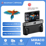 Revopoint MIRACO Pro 3D Scanner for 3D Printing Handheld,Up to 0.02mm Precision, Small to Large Objects,3d Scanner Camera 32GB