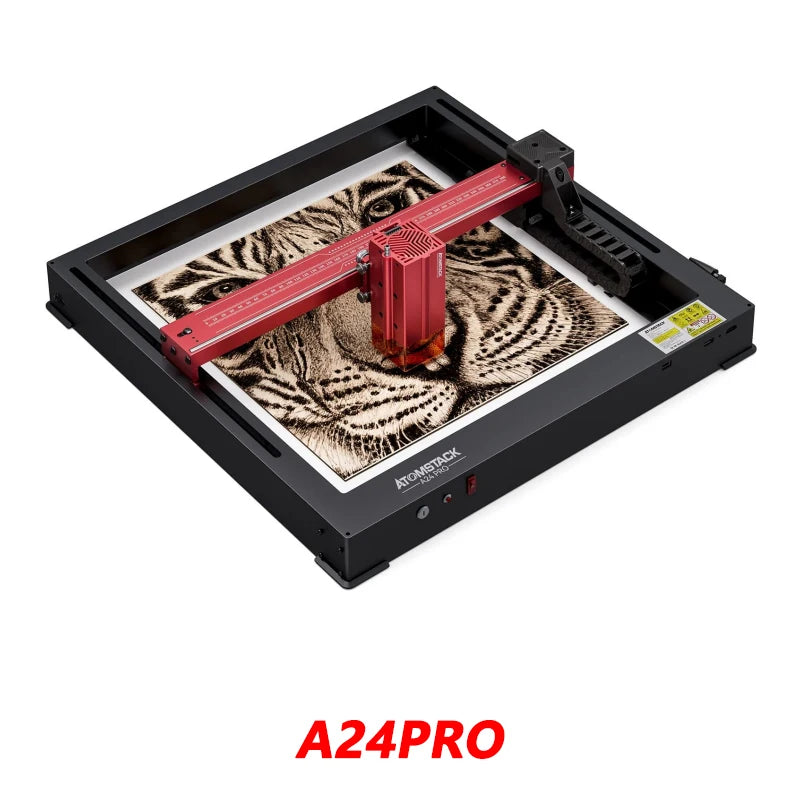 Atomstack A24 X24 Ultra 120W Laser Engraver With Protective Box Cnc Wood Acrylic Glass Marble Water Cup Ring Laser Cutters