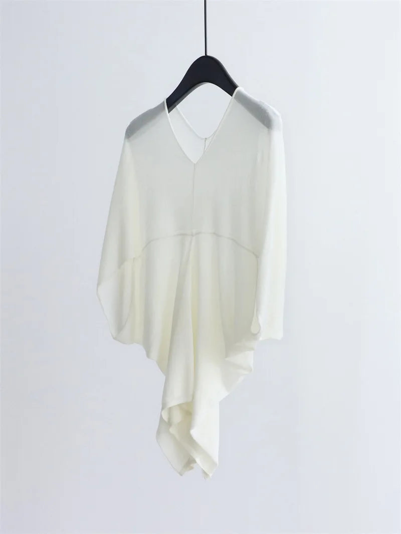 2026 new model - simple fabric with pleated irregular bottom hem. Lightweight, loose and comfortable.