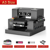 A3 UV Printer XP600 UV Flatbed Printing Machine A3 UV DTF Printer For Pen Bottle Wood UV Flatbed Printer A3 UV DTF Sticker Print