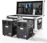 Fieryzeal 700W Cold Sparks Machine with Flightcase Indoor/Outdoor Electronic Flower Spraying Machine DJ Party Firework Machine